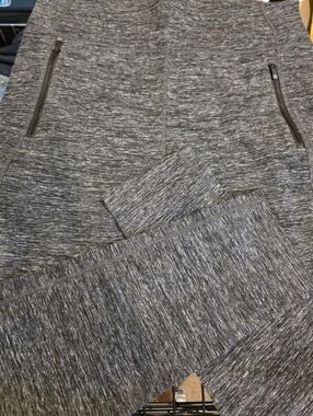 Calvin Klein Dark Heather Gray Logo Leggings